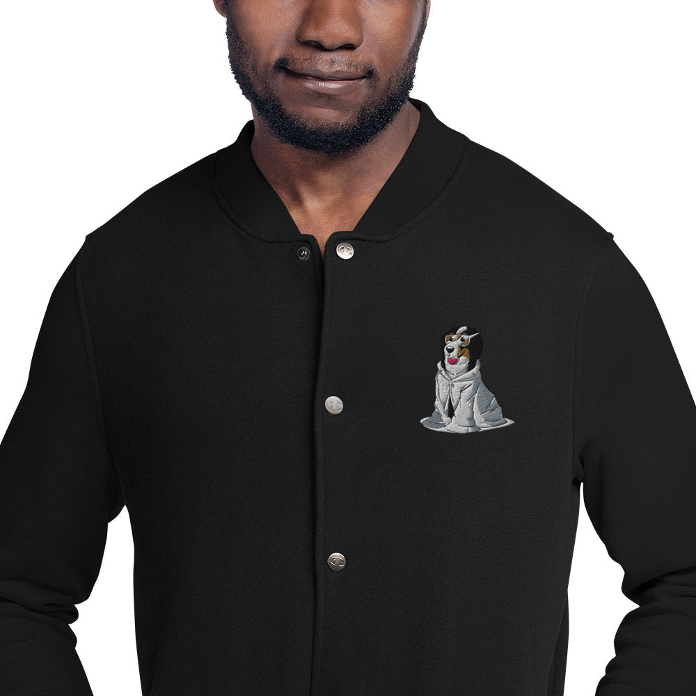 Embroidered Champion Bomber Jacket- Just Bunsen