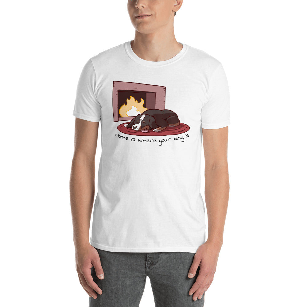 Short-Sleeve Unisex T-Shirt- Home is Where Your Dog is