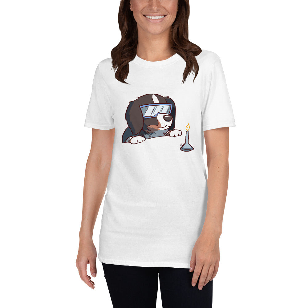 Short-Sleeve Unisex T-Shirt- Bunsen Berner with a Bunsen Burner