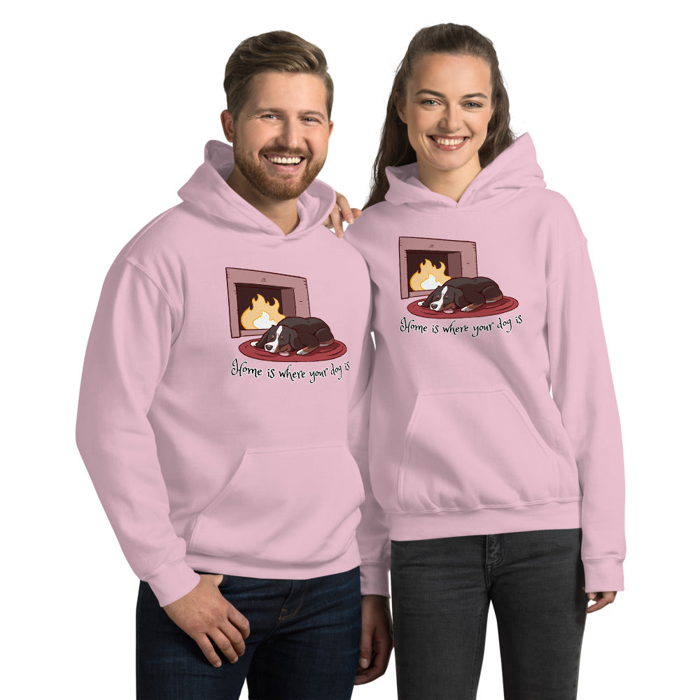 Unisex Hoodie- Home is Where Your Dog Is