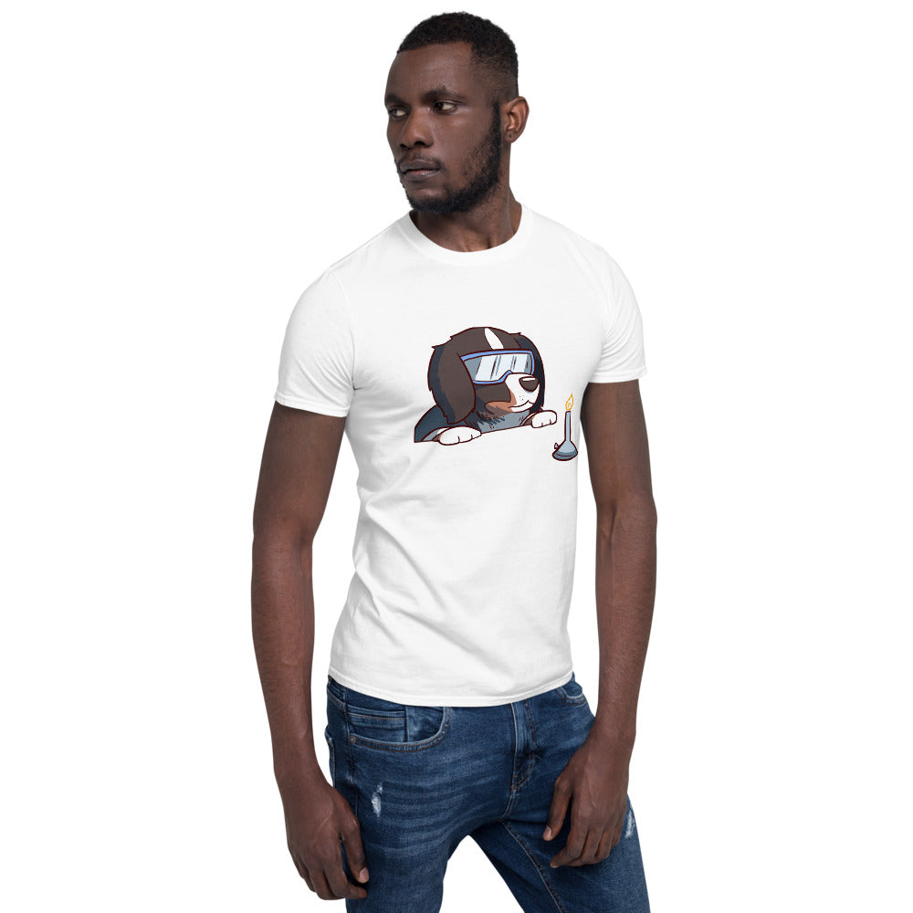 Short-Sleeve Unisex T-Shirt- Bunsen Berner with a Bunsen Burner