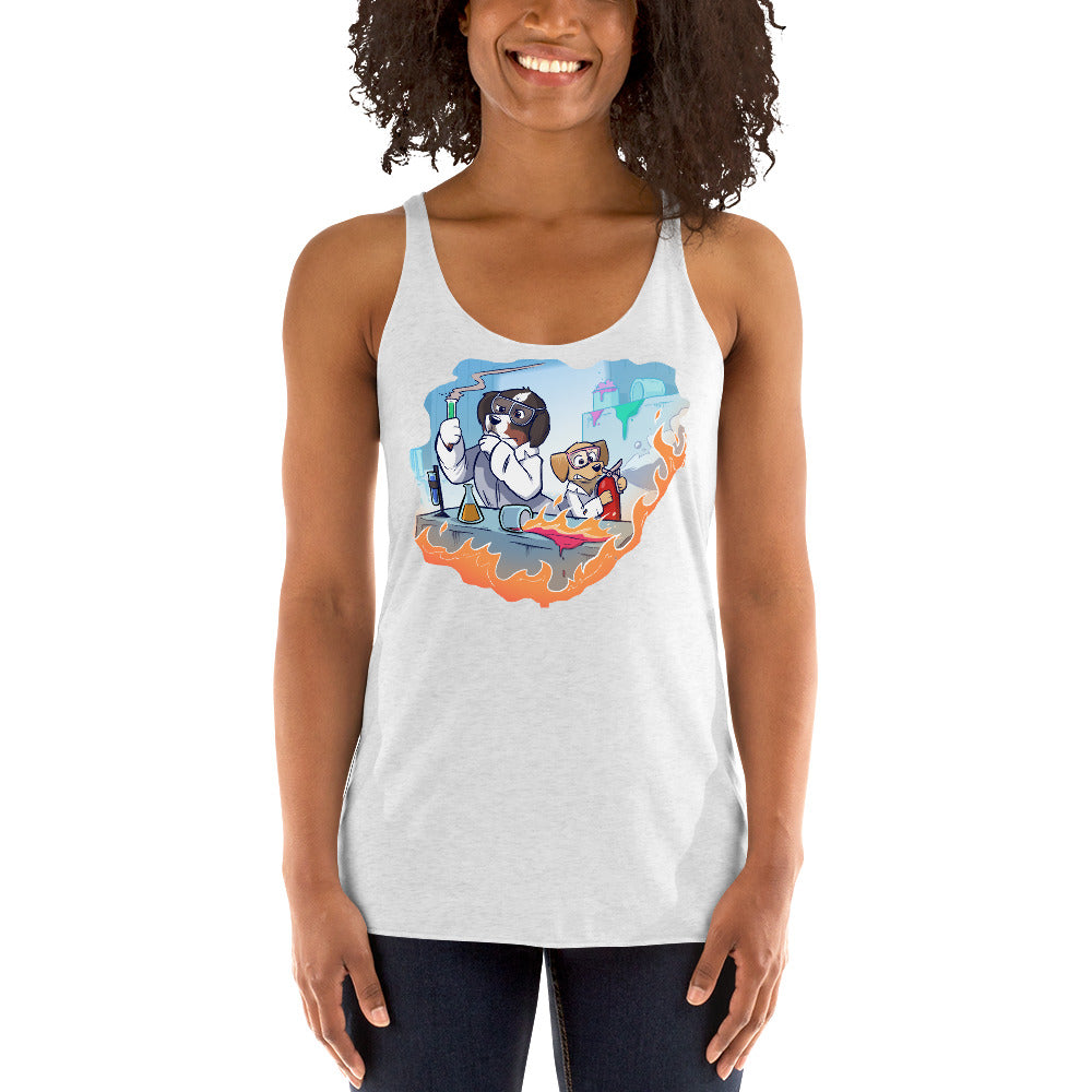 Women's Racerback Tank- Mad Science