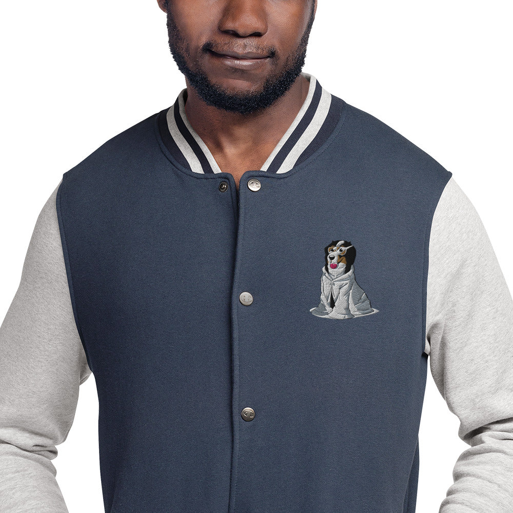 Embroidered Champion Bomber Jacket- Just Bunsen