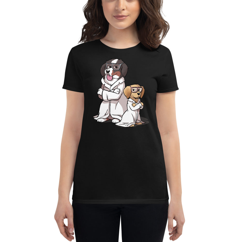 Women's short sleeve t-shirt- Buns and Beaks Science Team