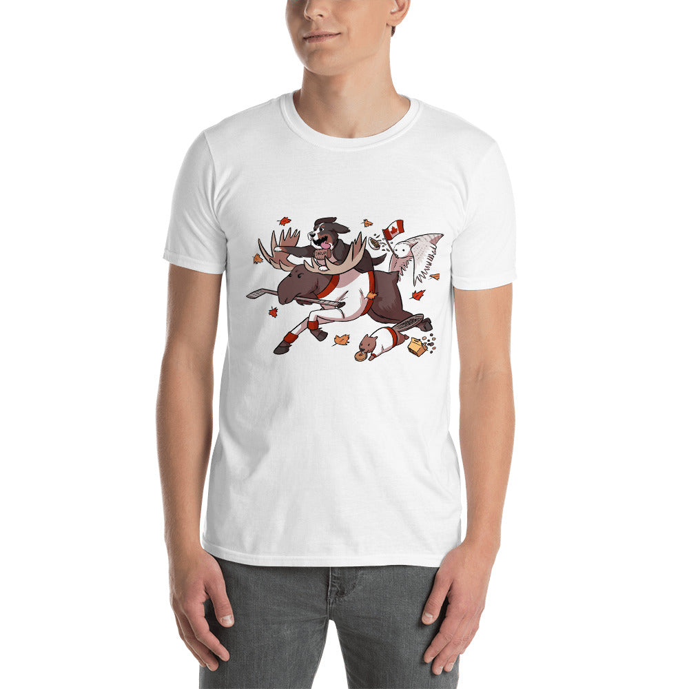 Short-Sleeve Unisex T-Shirt- Crazy Canada