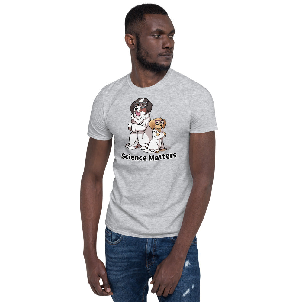 Short-Sleeve Unisex T-Shirt- Buns and Beakers Science Matters
