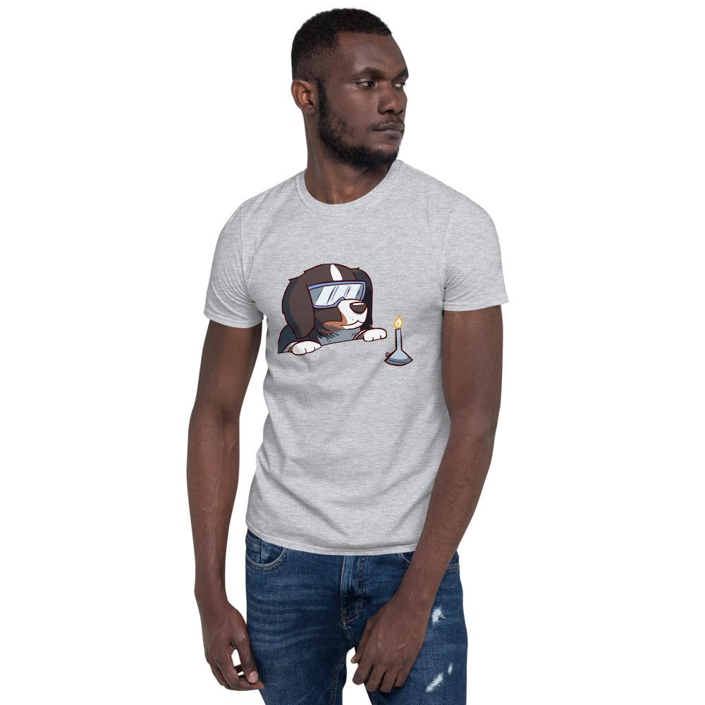 Short-Sleeve Unisex T-Shirt- Bunsen Berner with a Bunsen Burner