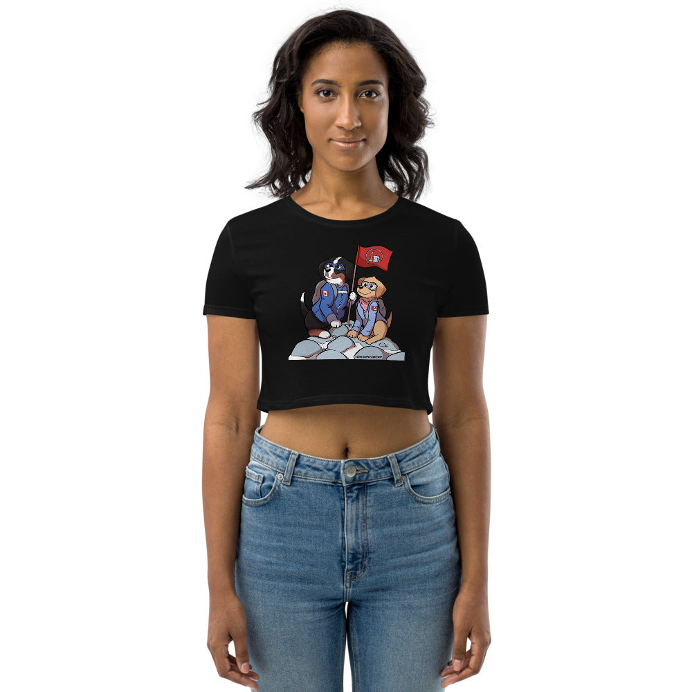 Organic Crop Top: The Mountains Call