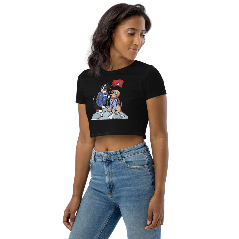 Organic Crop Top: The Mountains Call