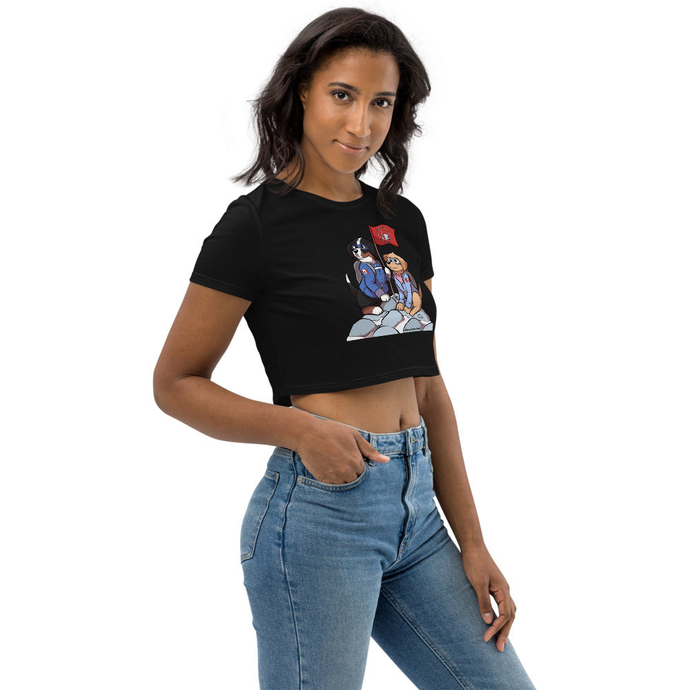 Organic Crop Top: The Mountains Call