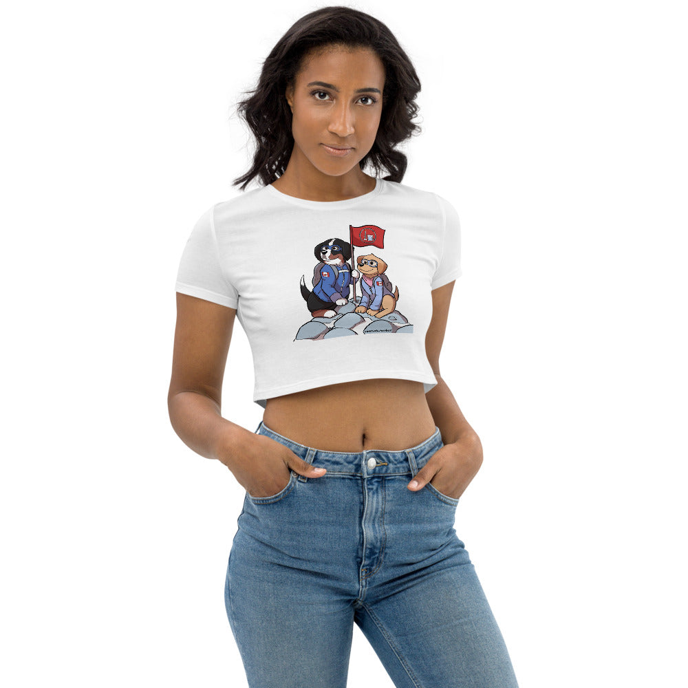 Organic Crop Top: The Mountains Call