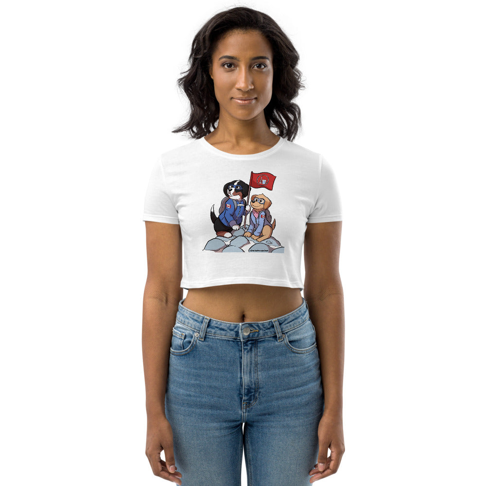 Organic Crop Top: The Mountains Call