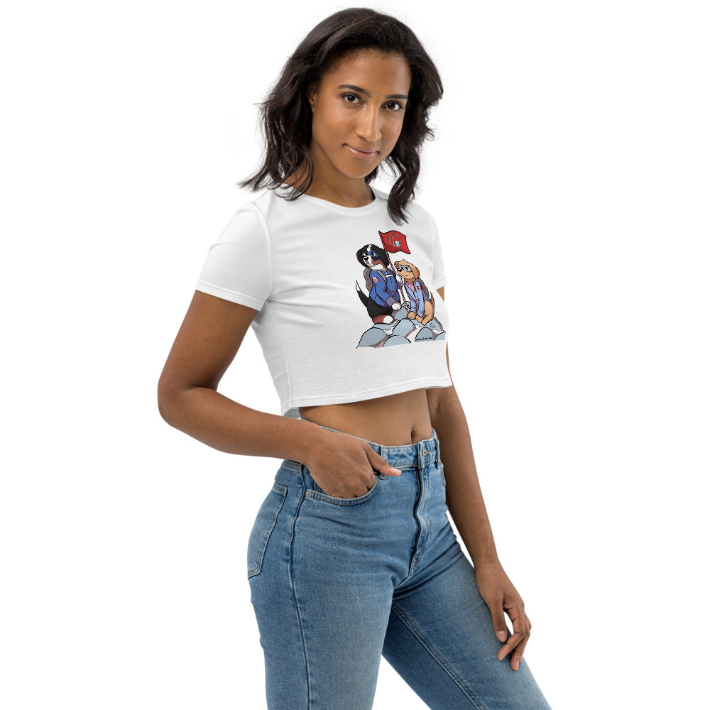 Organic Crop Top: The Mountains Call