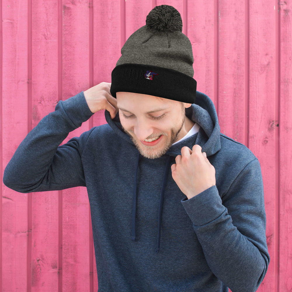 Pom-Pom Beanie: LA LA LA UNDETERRED