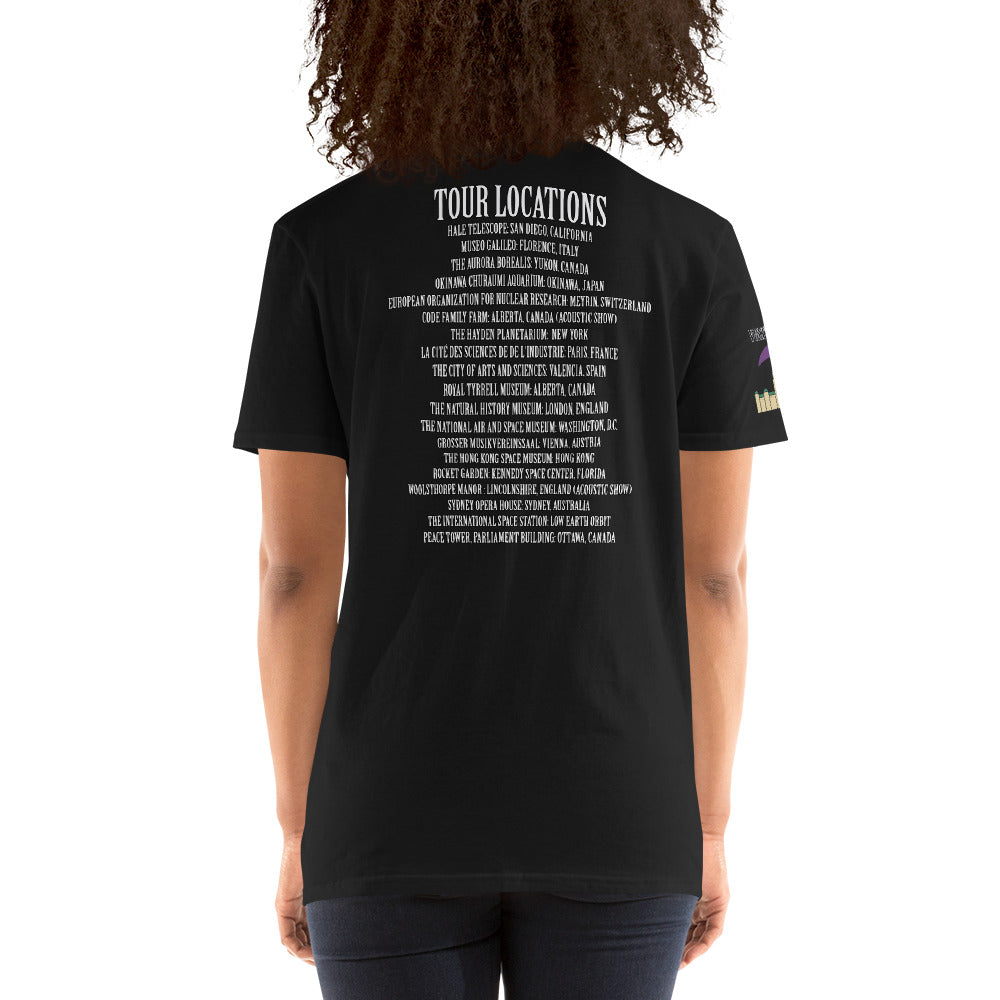 Short-Sleeve Unisex T-Shirt- Vultures of Parliament  Hero Shirt with Tour Locations on the Back