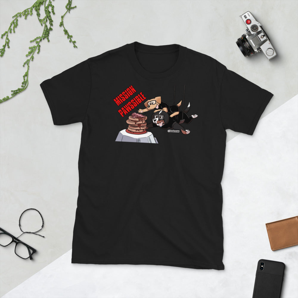 Short-Sleeve Unisex T-Shirt: MISSION PAWSSIBLE