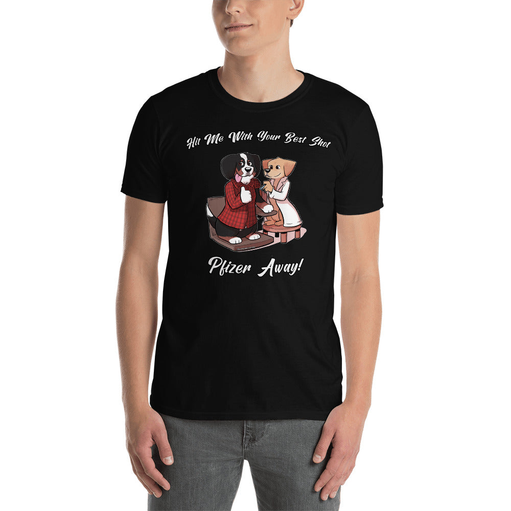 Short-Sleeve Unisex T-Shirt: Pfizer Away