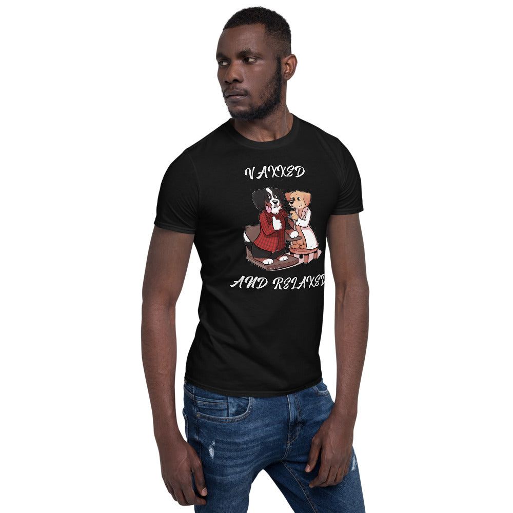 Short-Sleeve Unisex T-Shirt: Vaxxed and Relaxed
