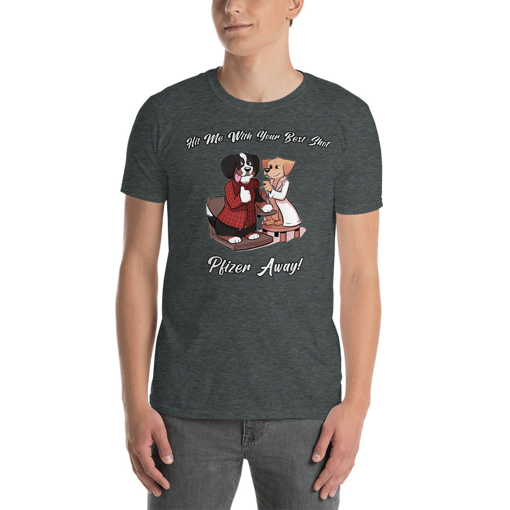 Short-Sleeve Unisex T-Shirt: Pfizer Away