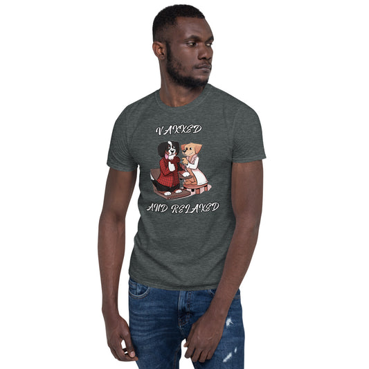 Short-Sleeve Unisex T-Shirt: Vaxxed and Relaxed
