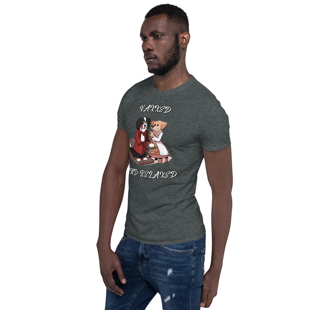 Short-Sleeve Unisex T-Shirt: Vaxxed and Relaxed