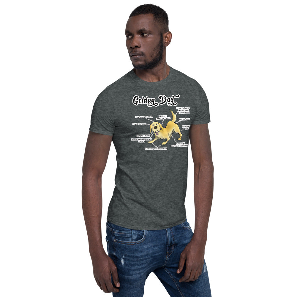 Short-Sleeve Unisex T-Shirt- Golden Dad