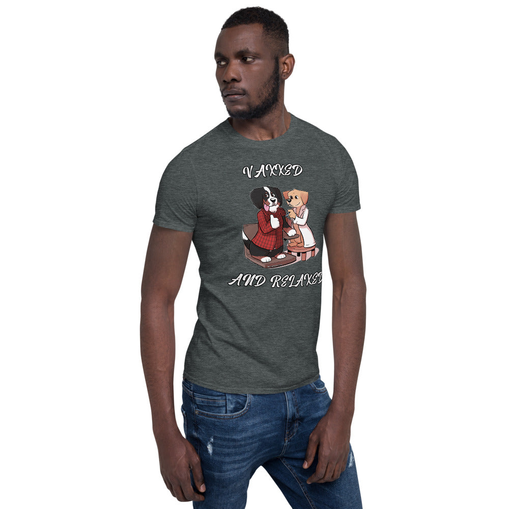 Short-Sleeve Unisex T-Shirt: Vaxxed and Relaxed