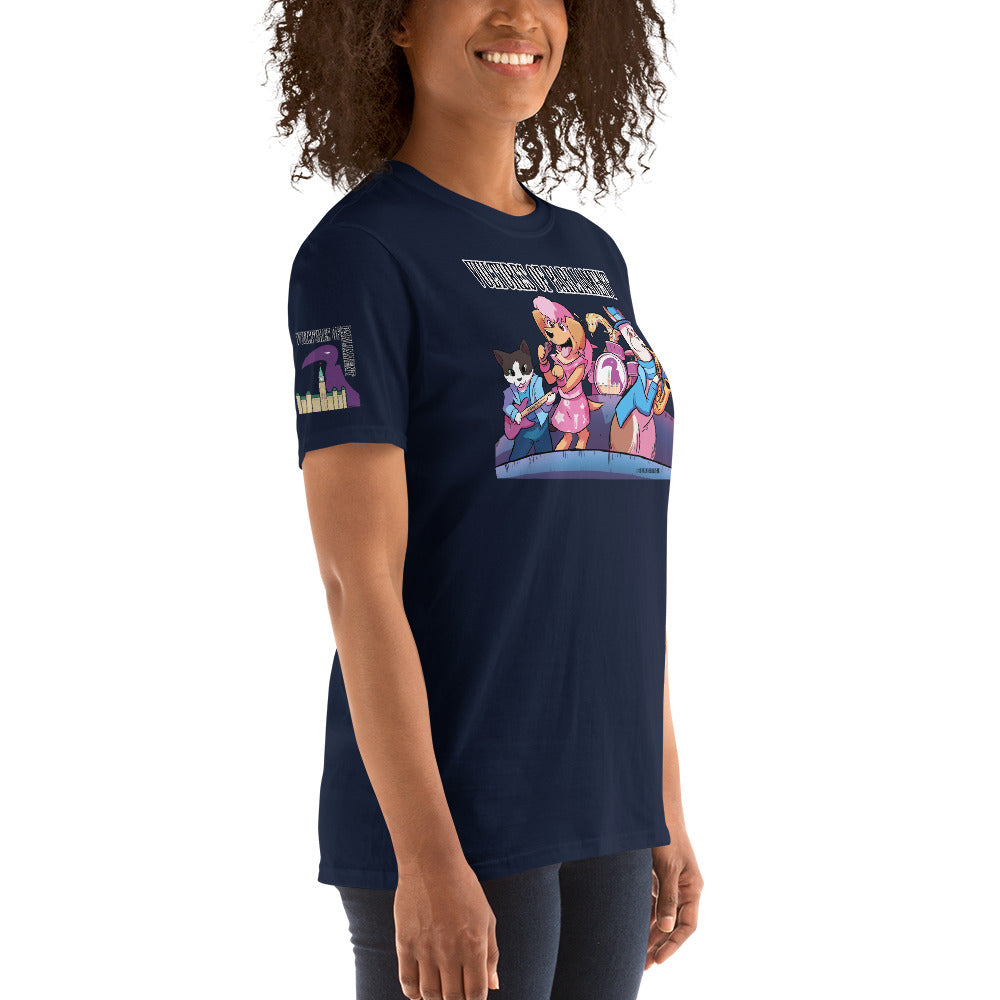 Short-Sleeve Unisex T-Shirt- Vultures of Parliament Hero Shirt with Tour Locations on the Back