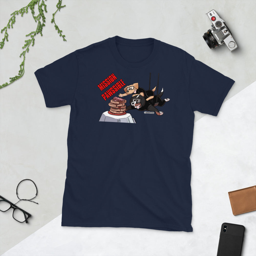 Short-Sleeve Unisex T-Shirt: MISSION PAWSSIBLE