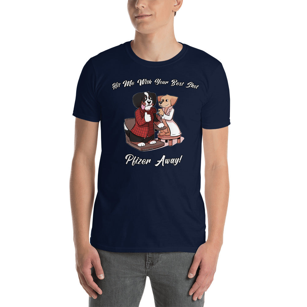Short-Sleeve Unisex T-Shirt: Pfizer Away