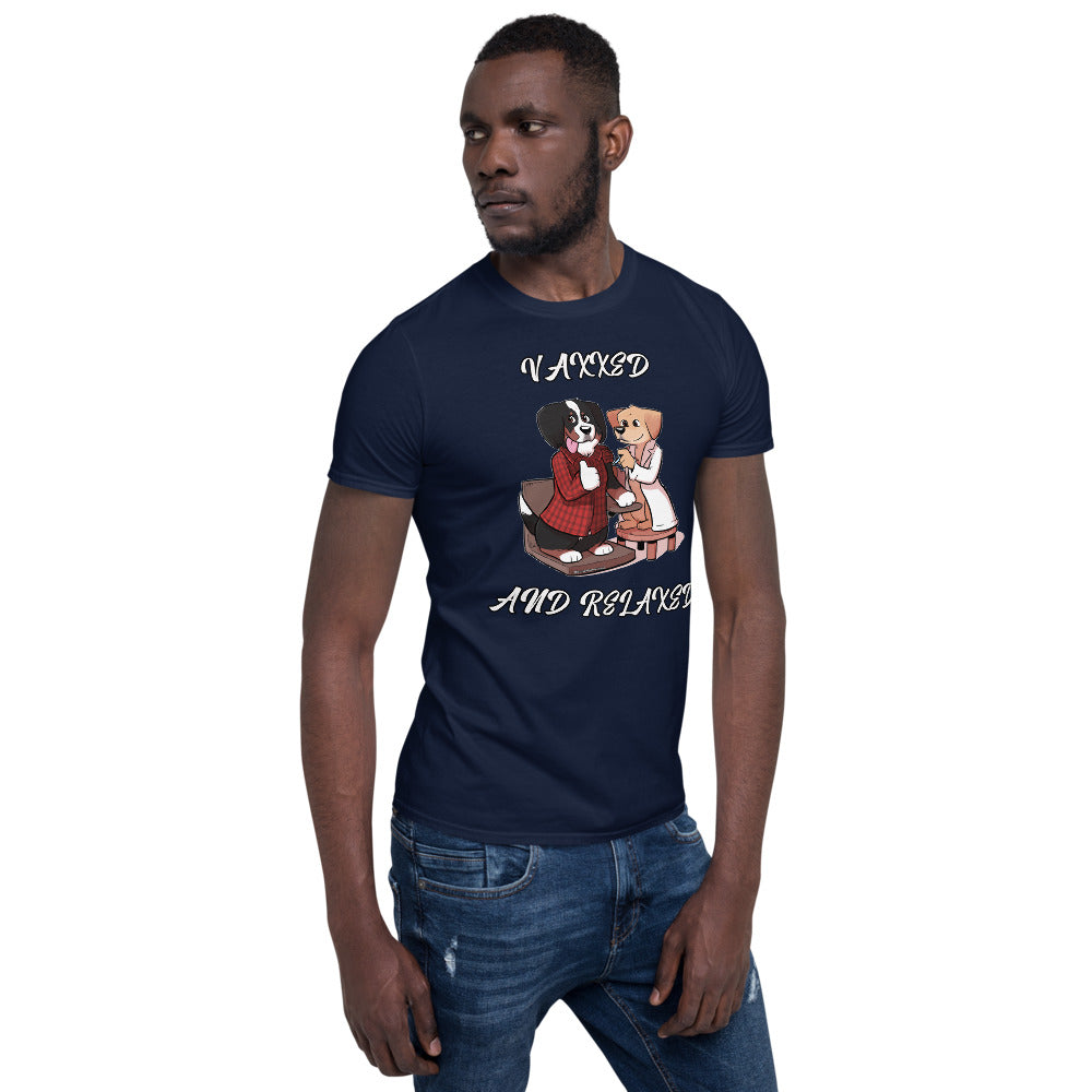 Short-Sleeve Unisex T-Shirt: Vaxxed and Relaxed