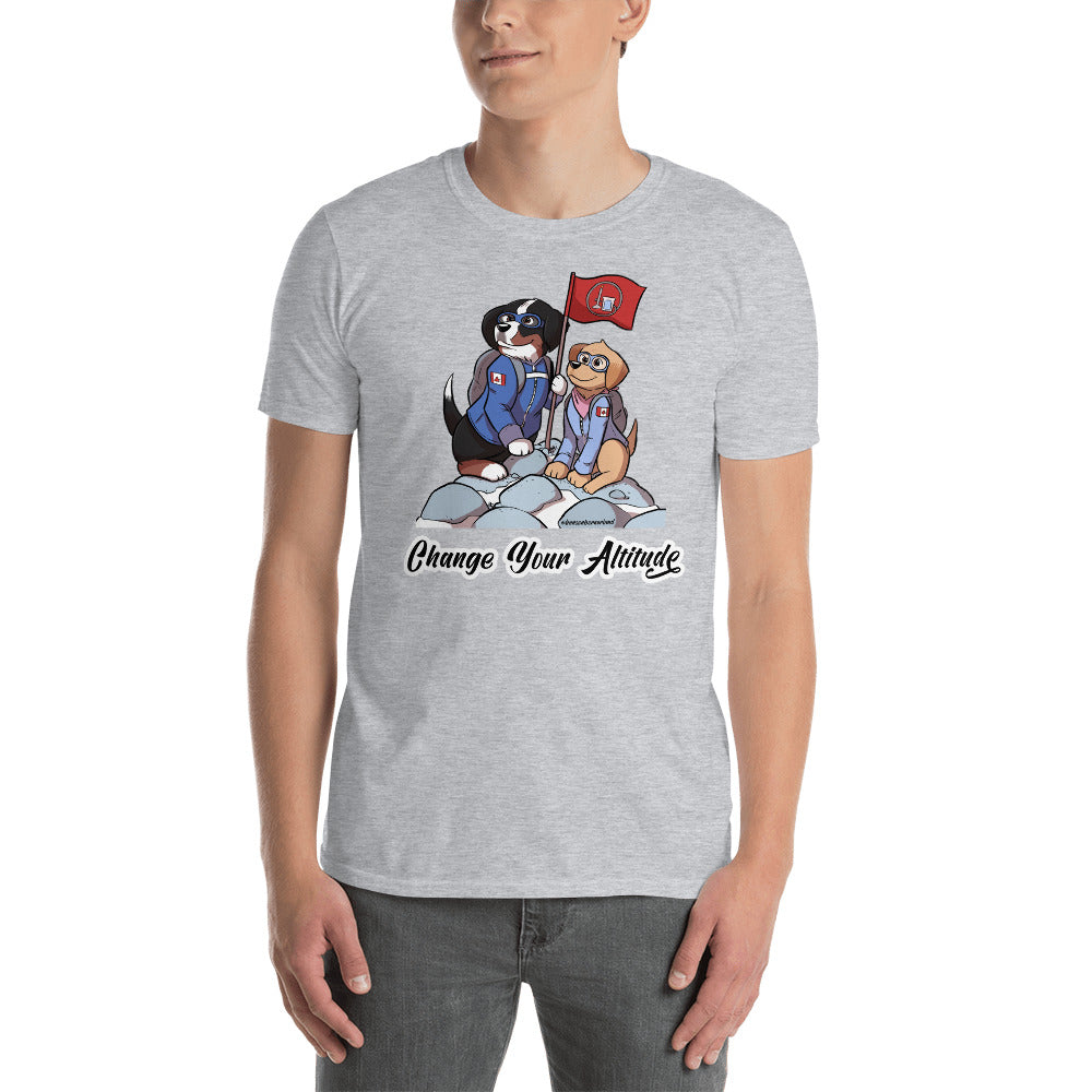 Short-Sleeve Unisex T-Shirt: Change Your Altitude