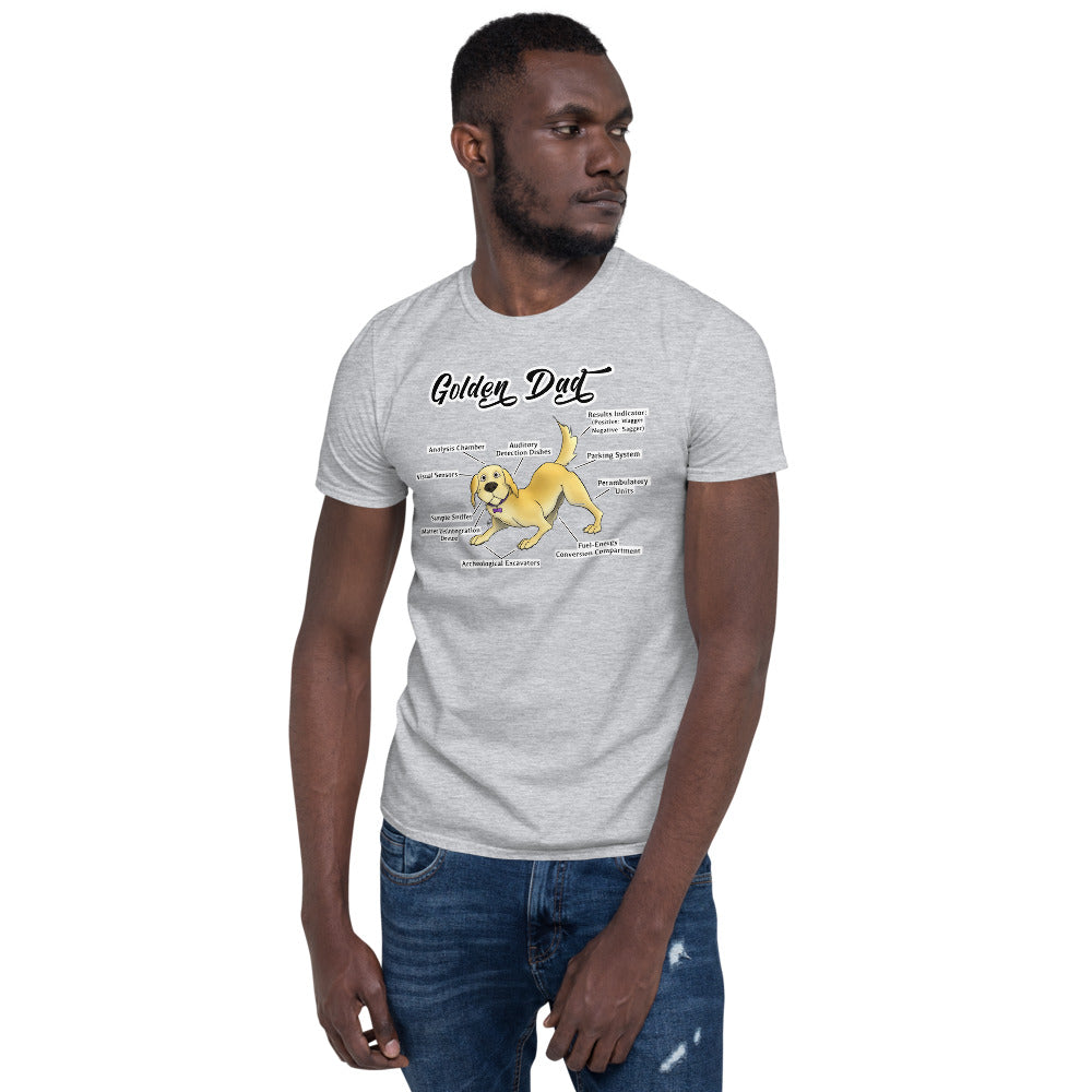 Short-Sleeve Unisex T-Shirt- Golden Dad