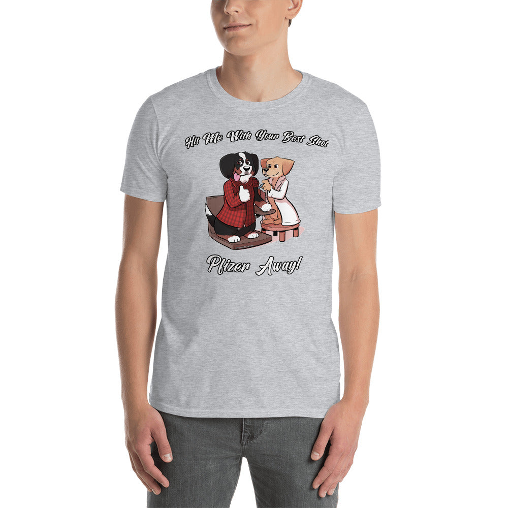 Short-Sleeve Unisex T-Shirt: Pfizer Away