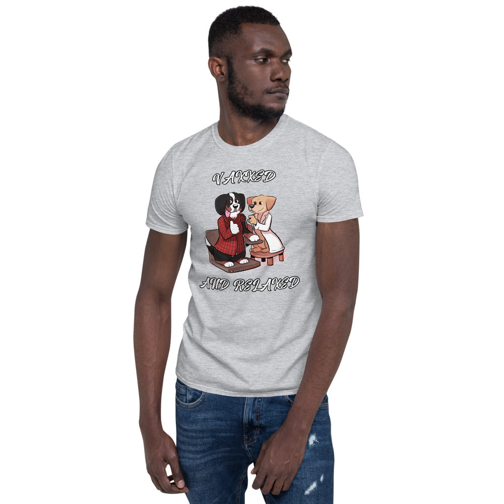 Short-Sleeve Unisex T-Shirt: Vaxxed and Relaxed