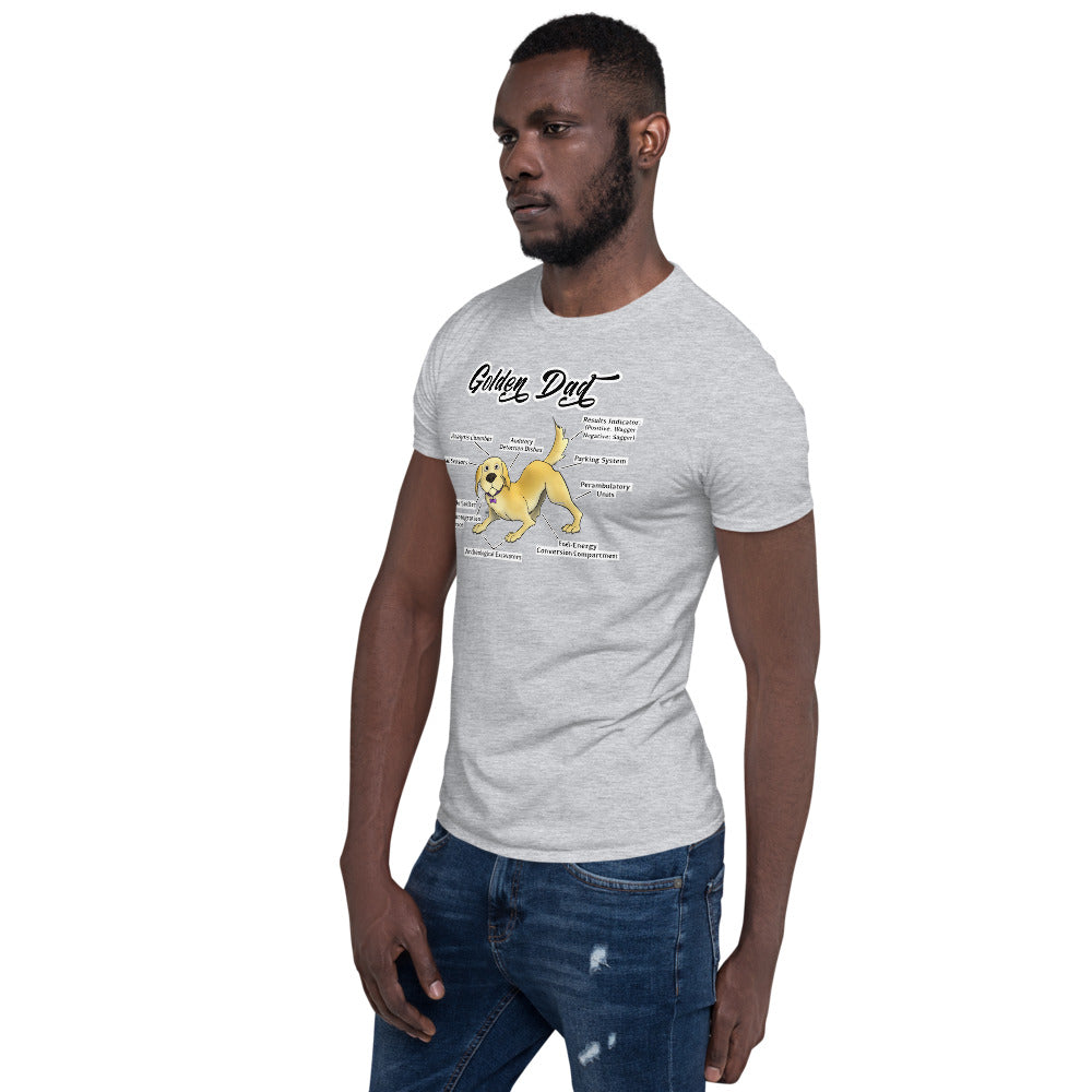 Short-Sleeve Unisex T-Shirt- Golden Dad