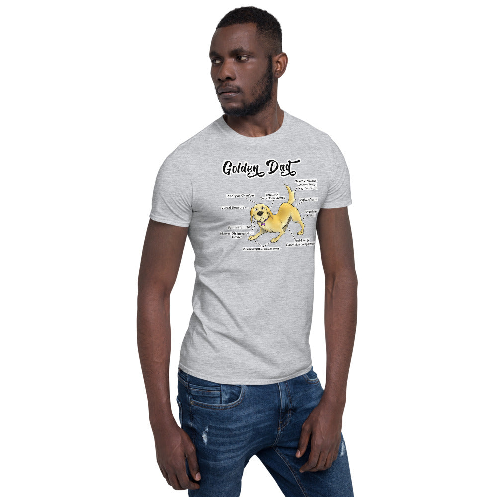 Short-Sleeve Unisex T-Shirt- Golden Dad
