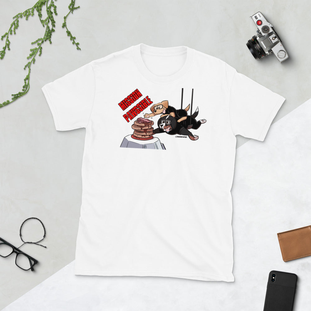 Short-Sleeve Unisex T-Shirt: MISSION PAWSSIBLE
