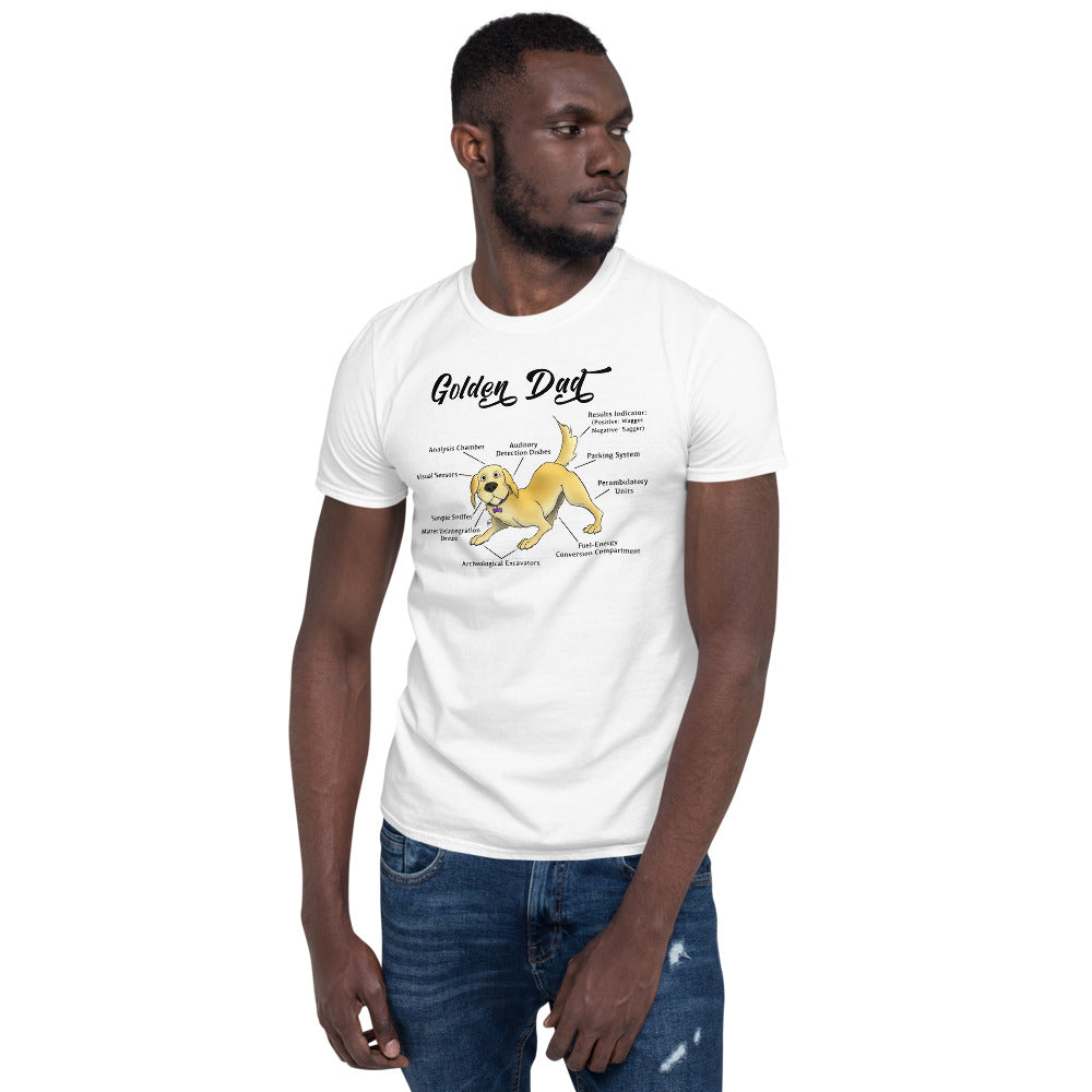 Short-Sleeve Unisex T-Shirt- Golden Dad