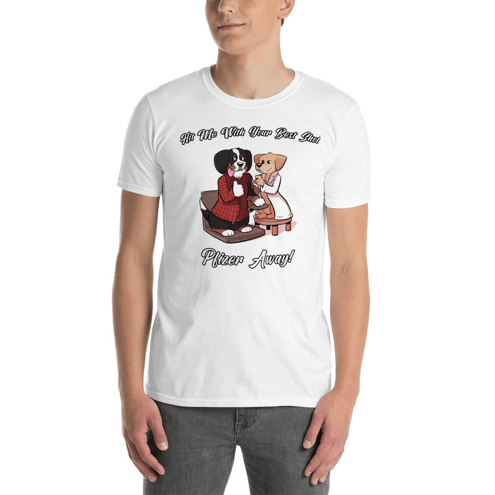 Short-Sleeve Unisex T-Shirt: Pfizer Away