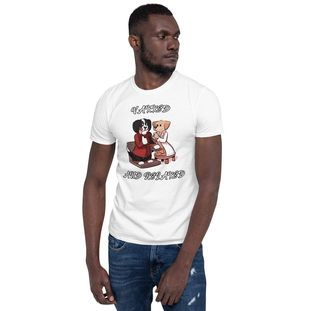 Short-Sleeve Unisex T-Shirt: Vaxxed and Relaxed