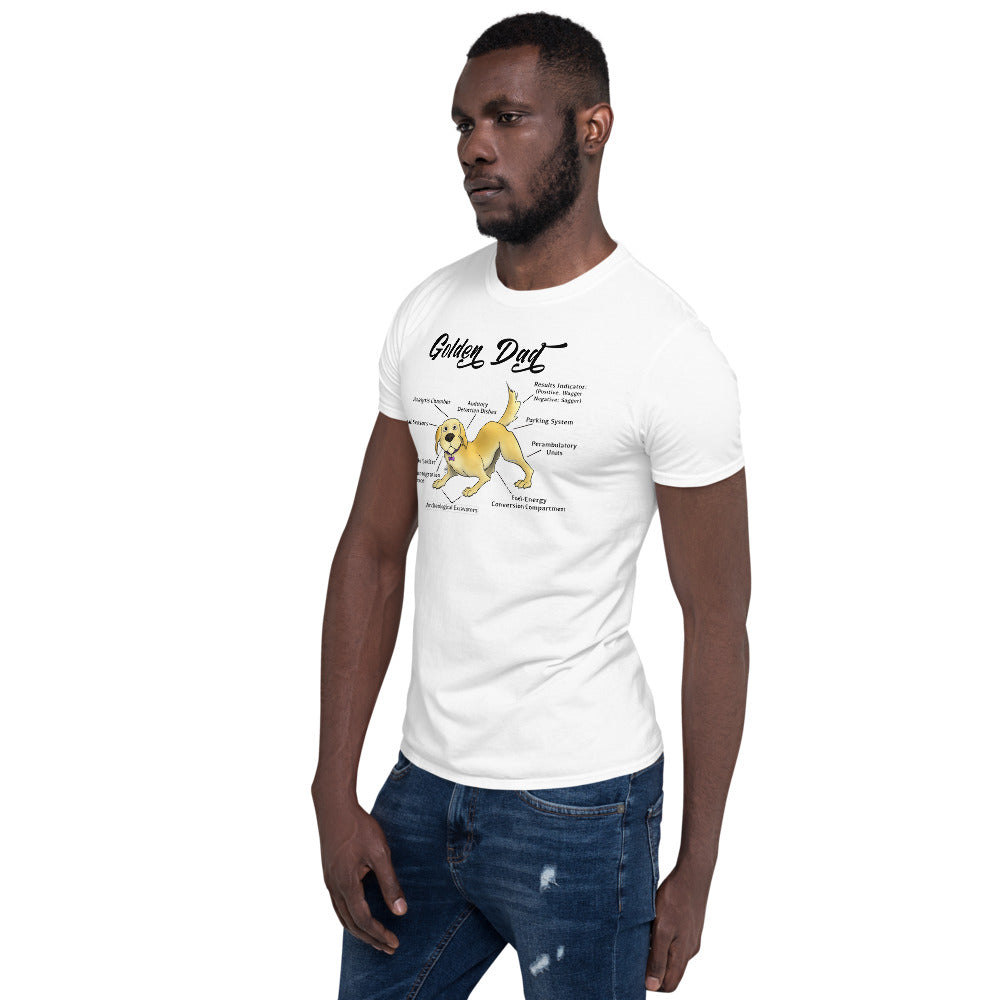 Short-Sleeve Unisex T-Shirt- Golden Dad