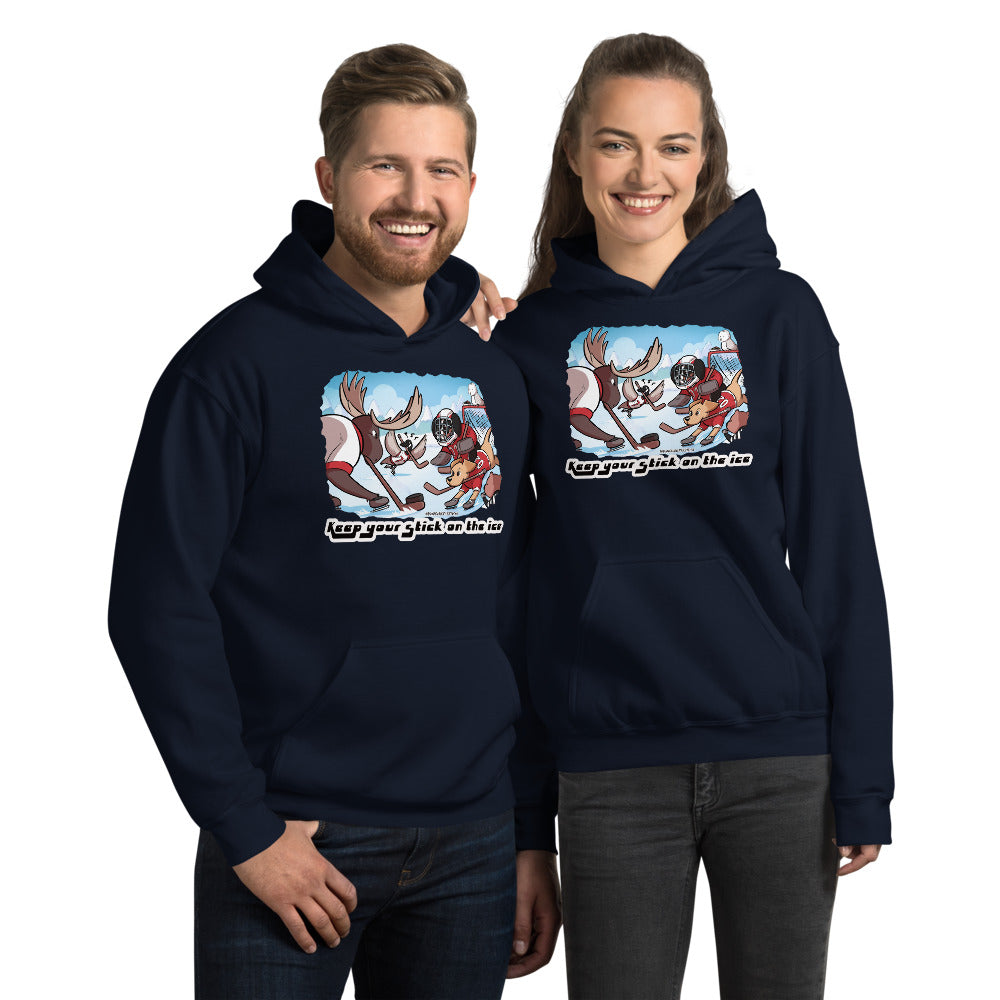 Unisex Hoodie: Keep your Stick on the Ice!