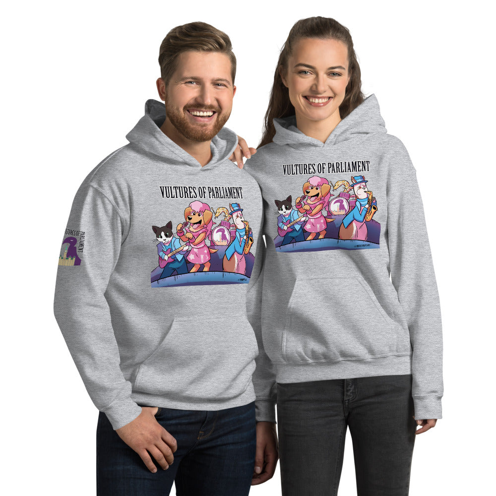 Unisex Hoodie - Vultures of Parliament Band with Tour Dates- Hero Version!
