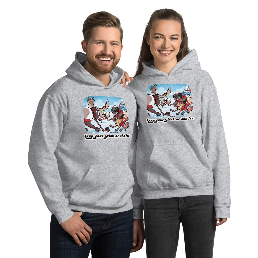 Unisex Hoodie: Keep your Stick on the Ice!