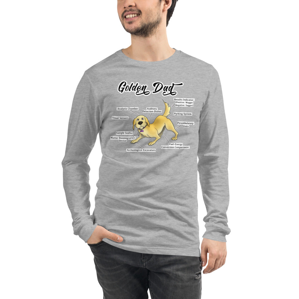 Unisex Long Sleeve Tee-Golden Dad