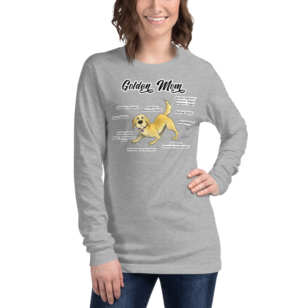 Unisex Long Sleeve Tee-Golden Mom