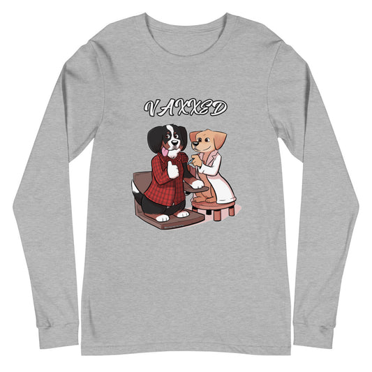 Unisex Long Sleeve Tee: VAXXED