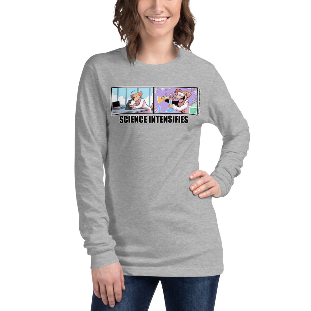 Unisex Long Sleeve Tee: Science Intensifies