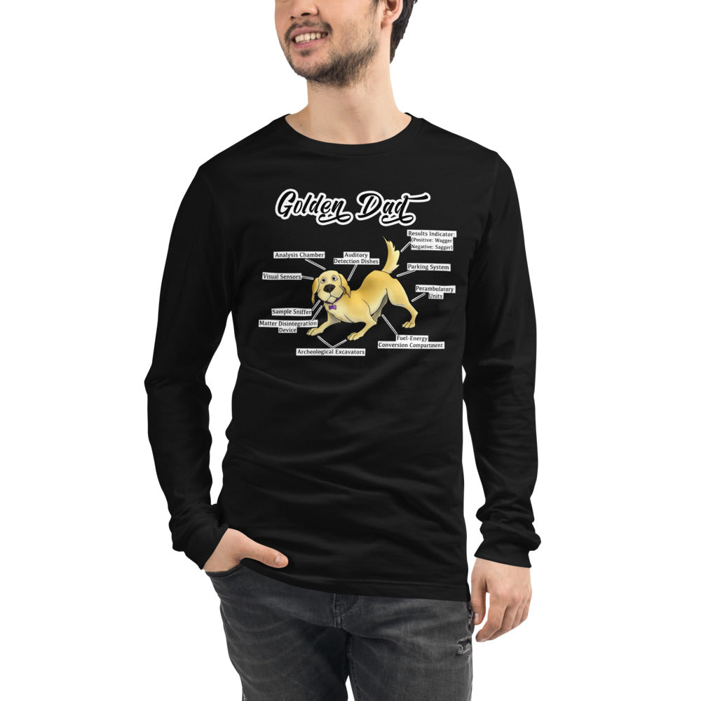 Unisex Long Sleeve Tee-Golden Dad